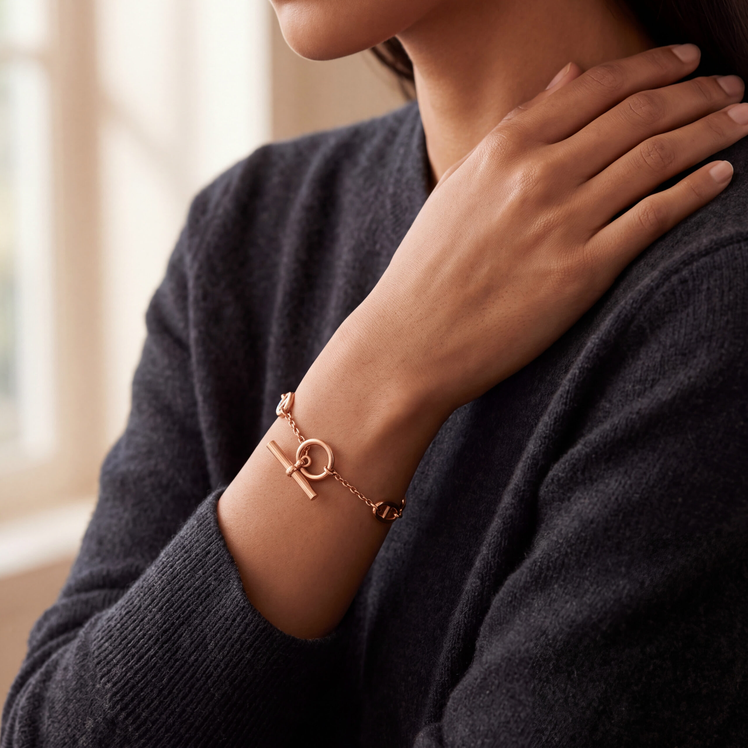 "Hermes Farandole Chaîne d’Ancre" - Vintage Armband 18 Karat Rosegold aus 18 Karat Rosegold - Juwelier Steiger