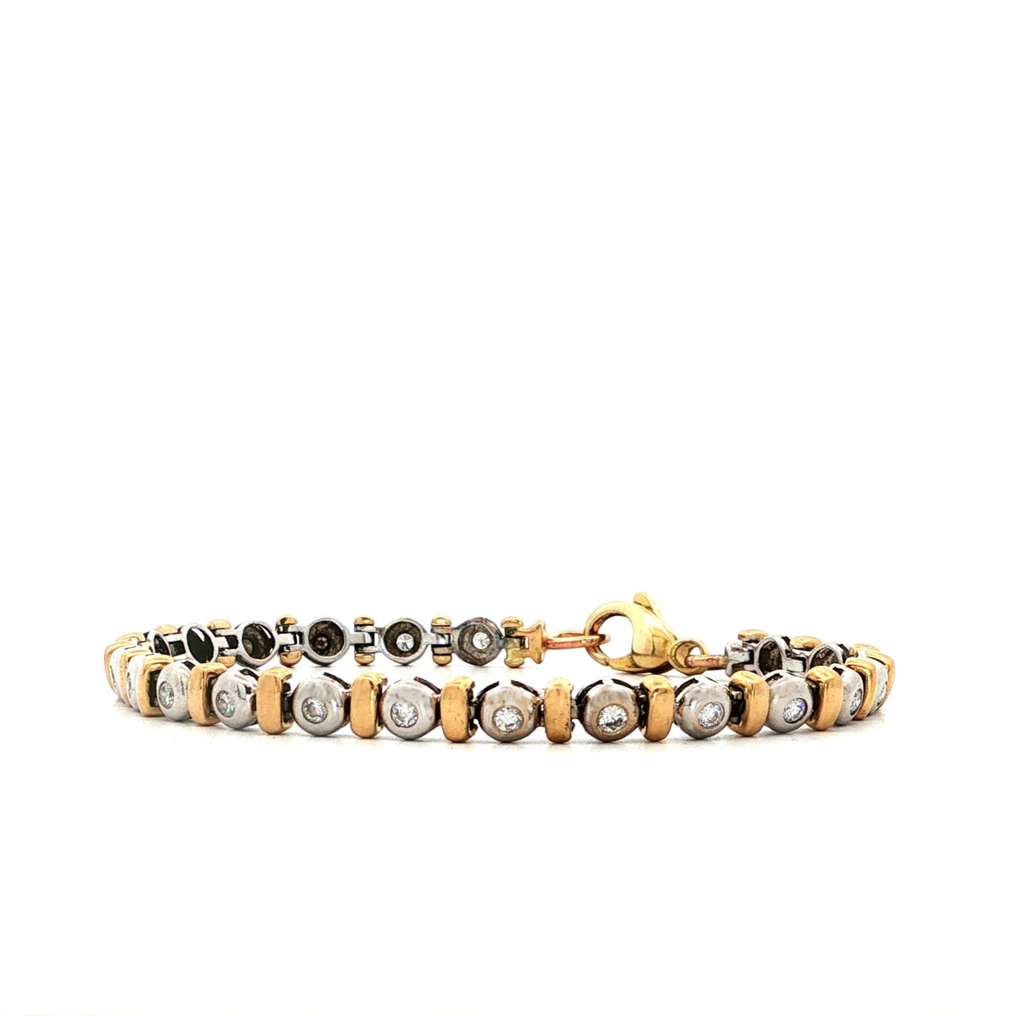 "In the Game" Armband in 14 Karat GG/WG mit Brillanten