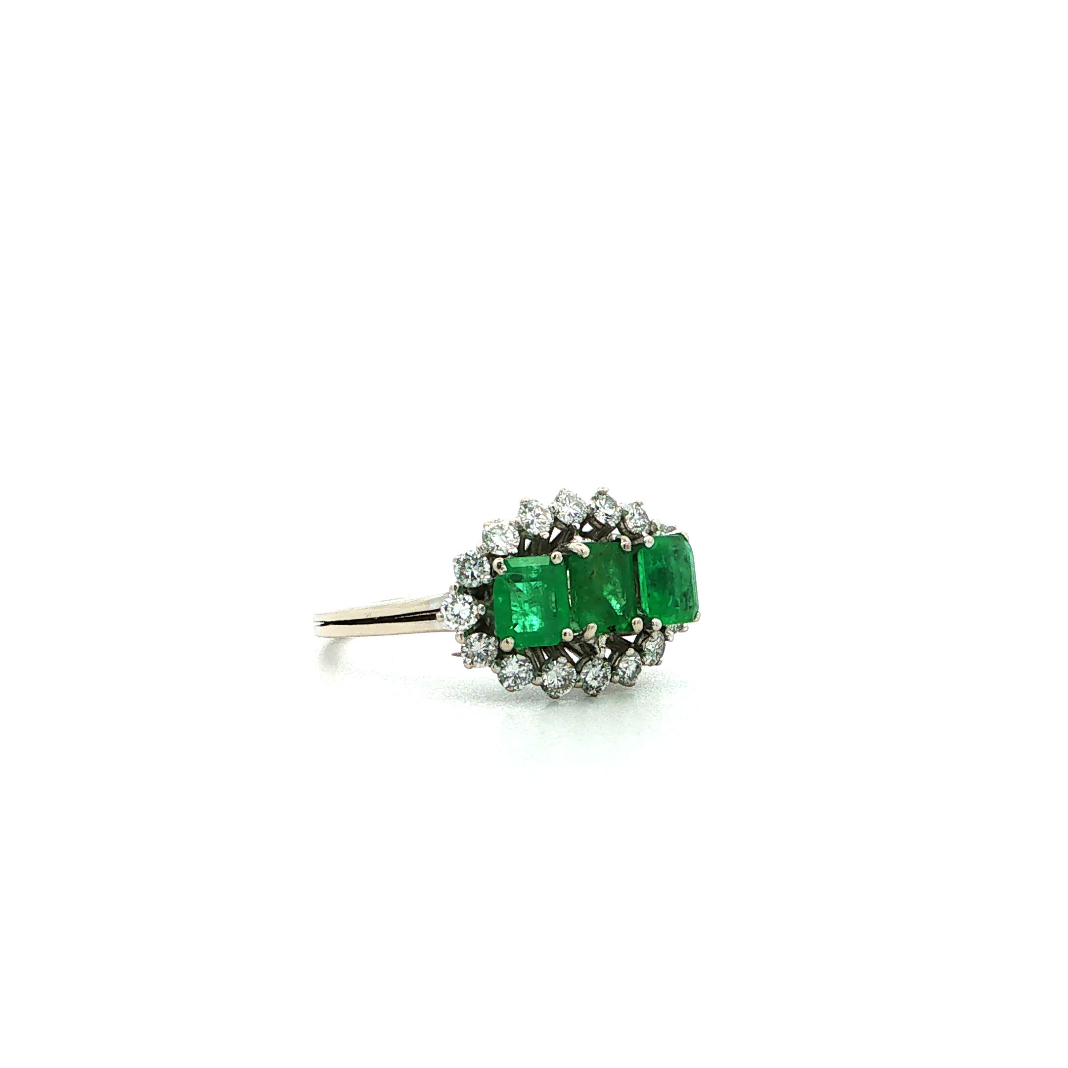 "O Baby, it´s cold outside" - Vintage Ring in 14kt Weißgold mit Brillanten - Juwelier Steiger