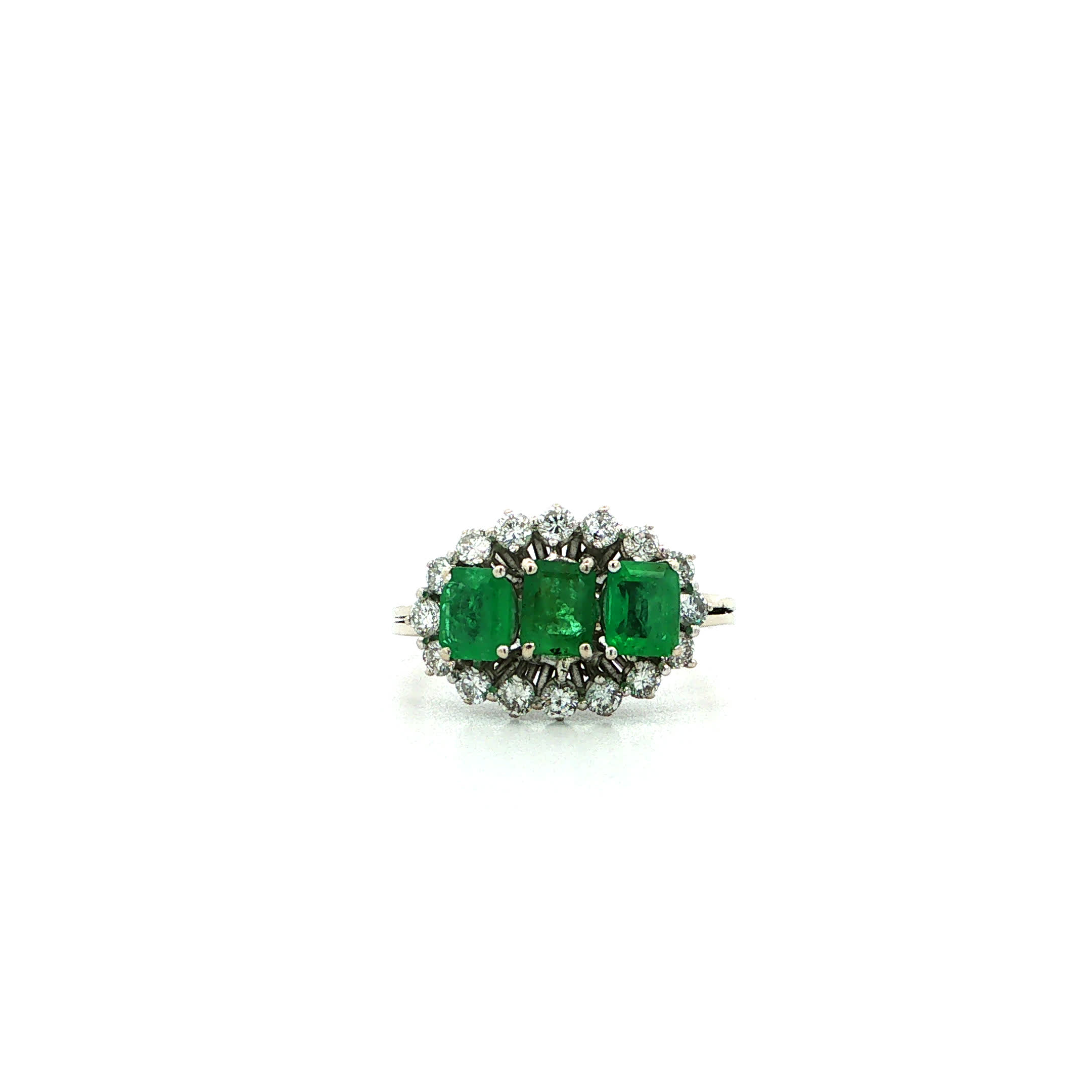 "O Baby, it´s cold outside" - Vintage Ring in 14kt Weißgold mit Brillanten - Juwelier Steiger