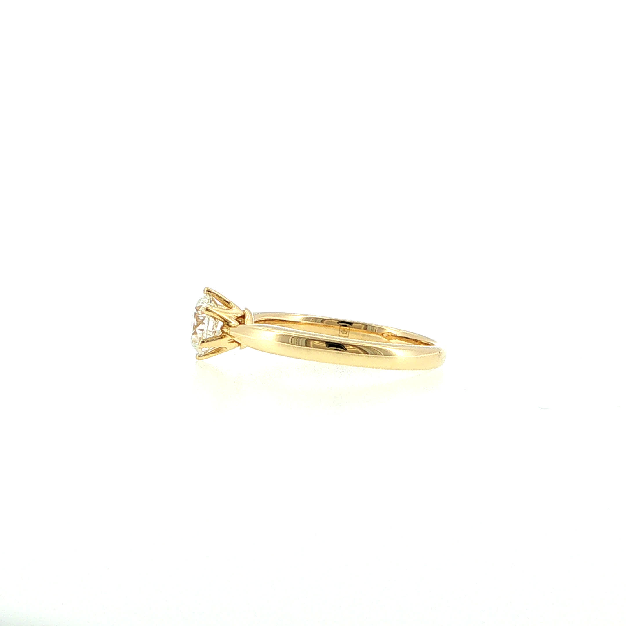"Say Yes" - Vintage Ring in 14kt Gelbgold mit Brillant - Juwelier Steiger
