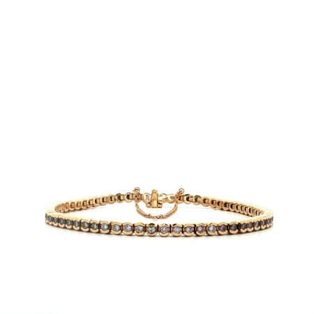 "The art of Tennis" Tennisarmband in 14 Karat GG mit Brillanten