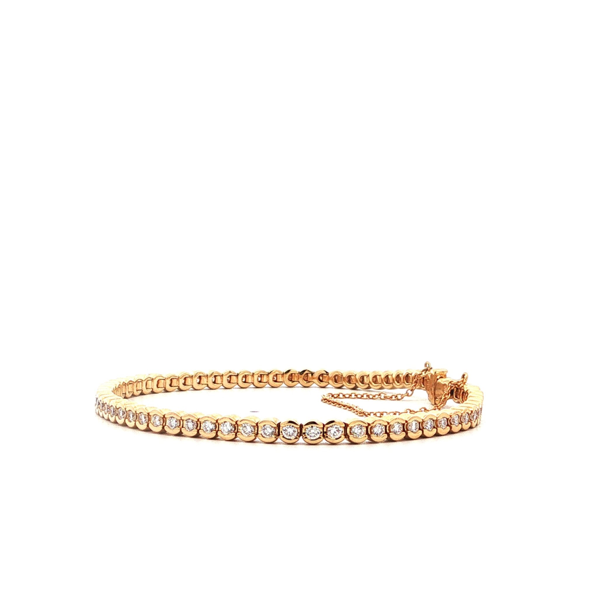 "The art of Tennis" Tennisarmband in 14 Karat GG mit Brillanten