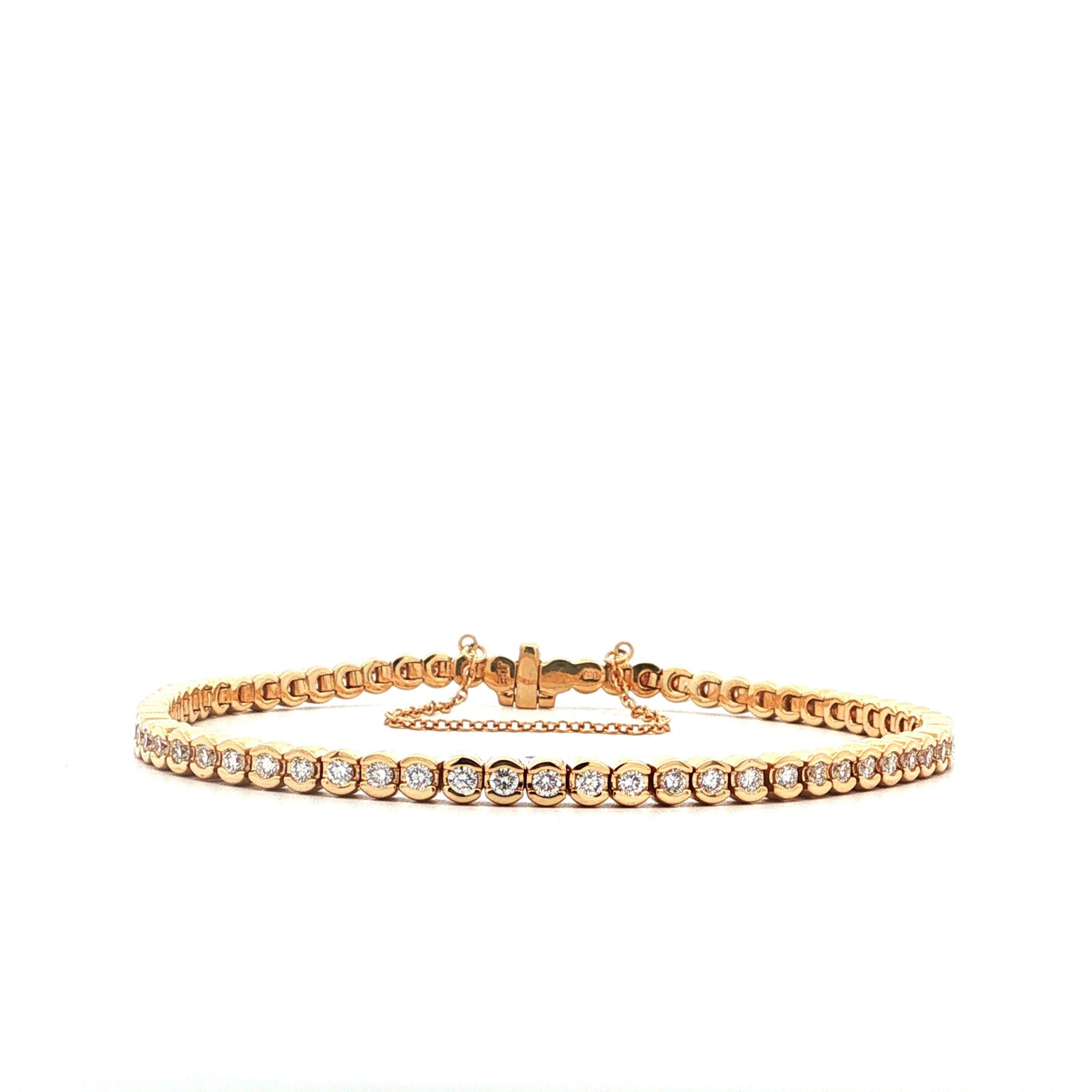 "The art of Tennis" Tennisarmband in 14 Karat GG mit Brillanten