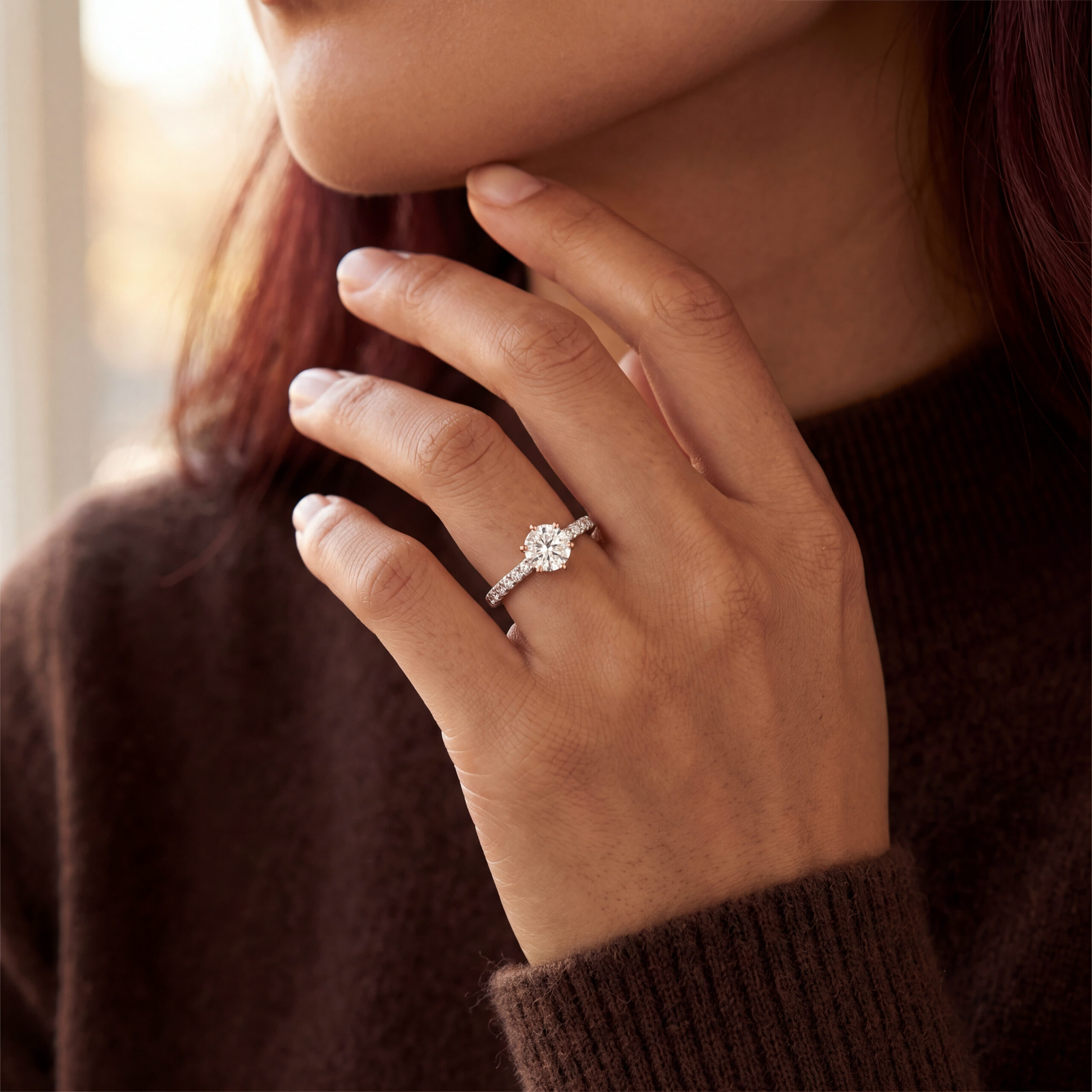 "White beauty" - Moderner Solitär Ring 0,81ct. in 18kt Weißgold - Juwelier Steiger