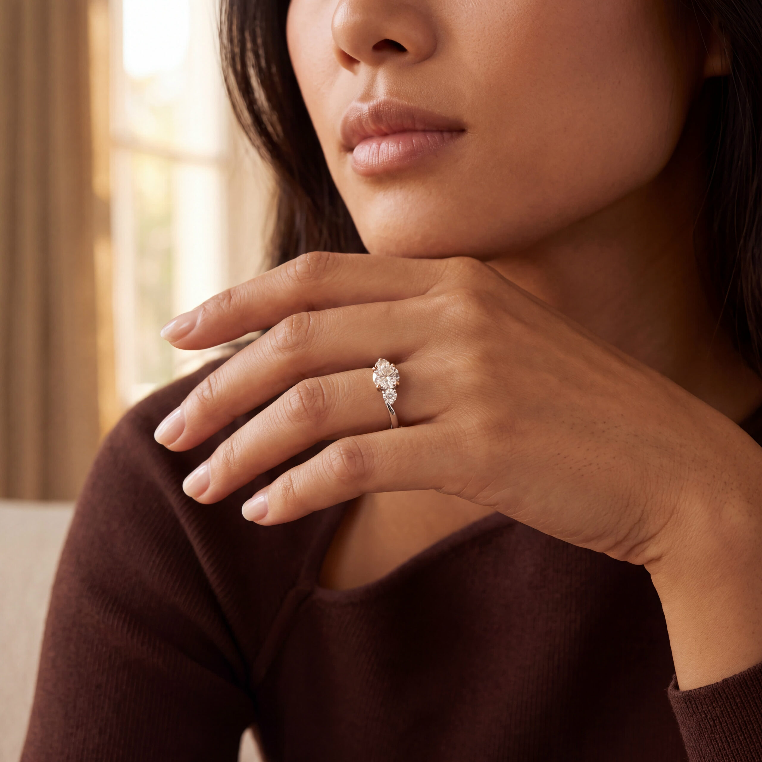 "White light" - Moderner Solitär Ring 0,59ct. in 18kt Weißgold - Juwelier Steiger