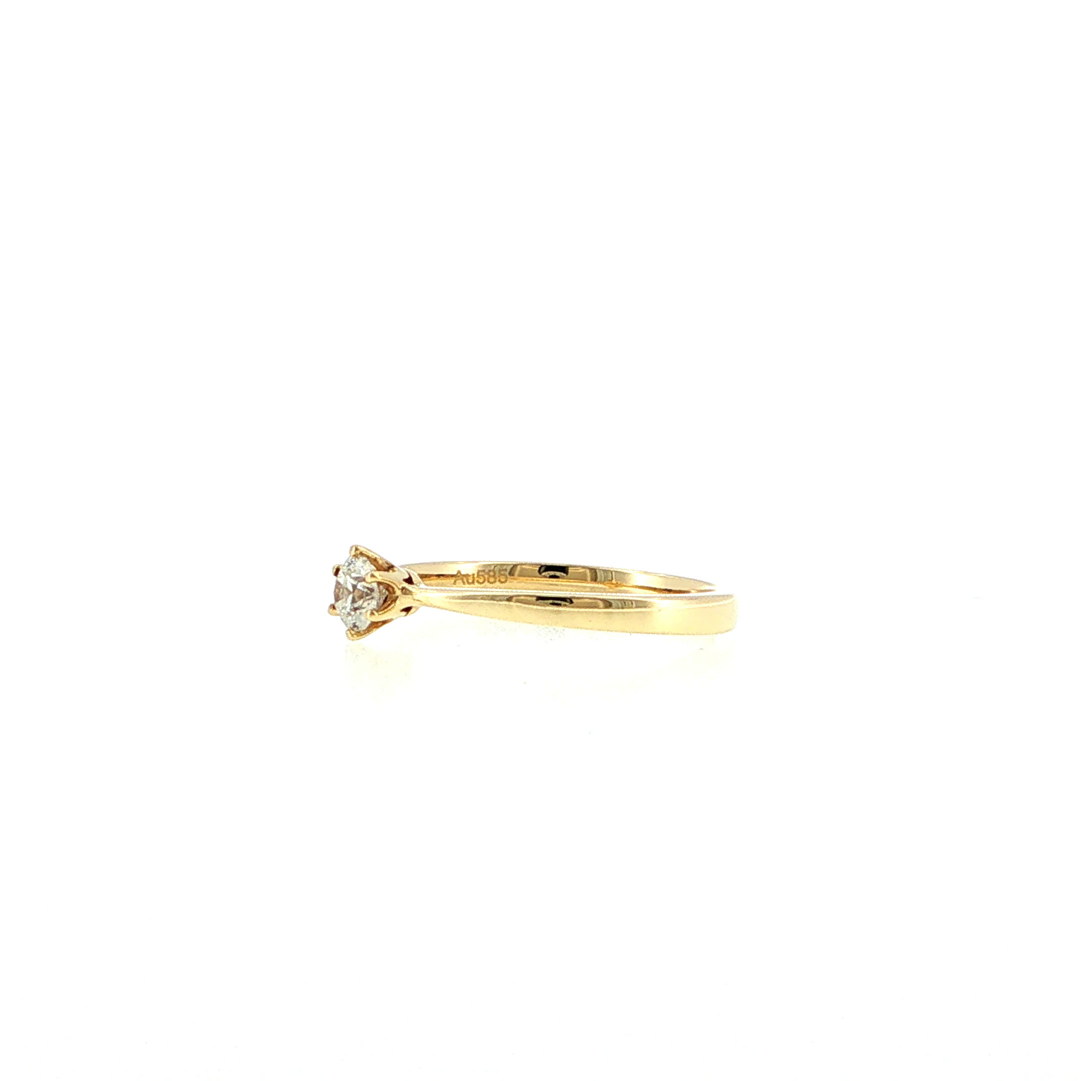 "You are my Love" - Vintage Ring in 14kt Gelbgold mit Brillant - Juwelier Steiger