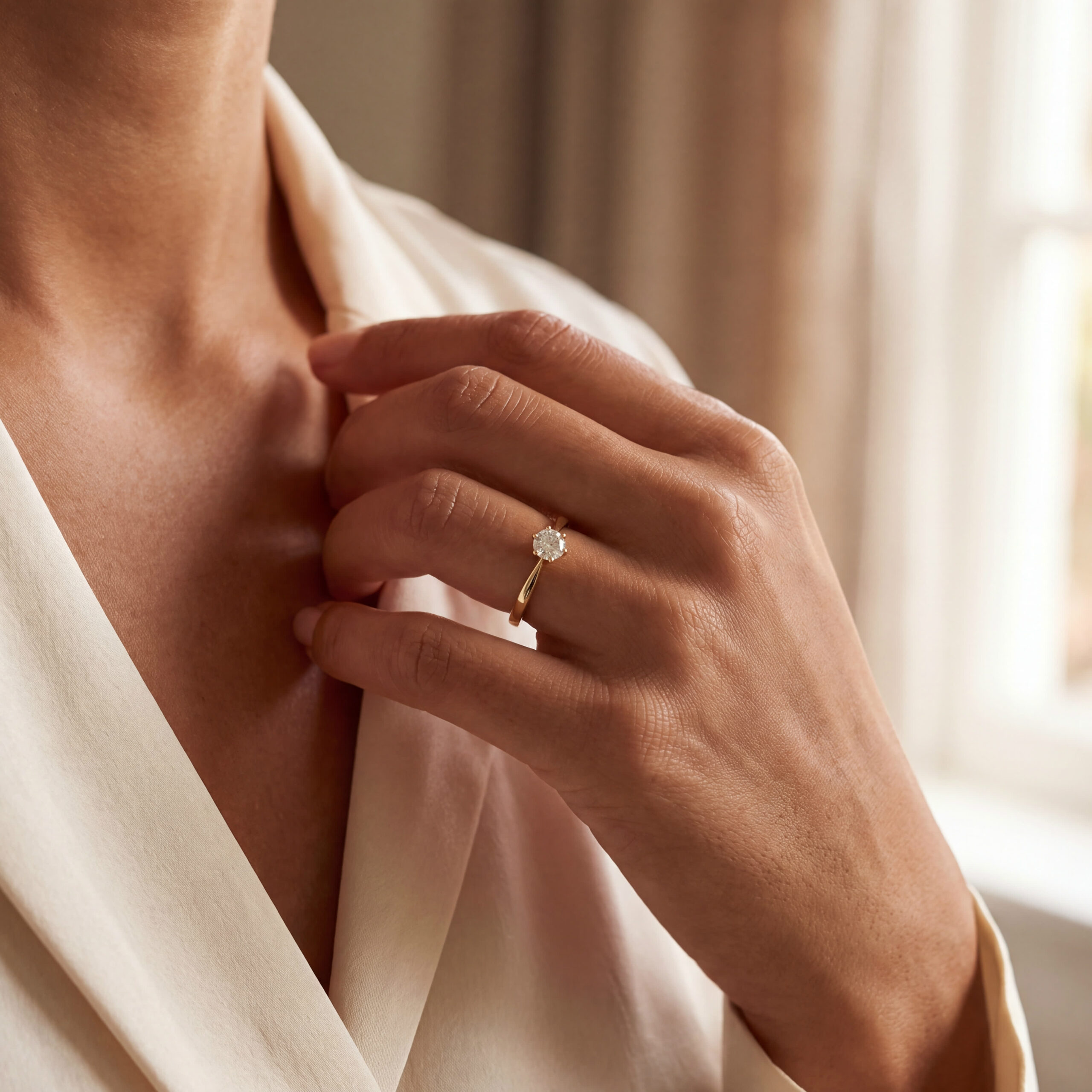 "You are my Love" - Vintage Ring in 14kt Gelbgold mit Brillant - Juwelier Steiger